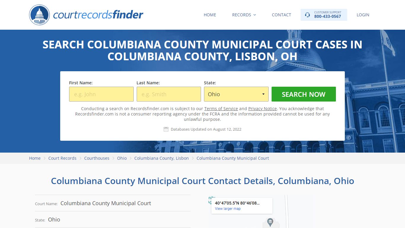 Columbiana County Municipal Court Case Search - Columbiana ...