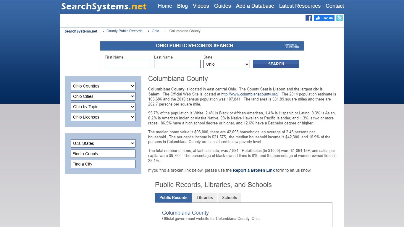 Columbiana County Criminal and Public Records